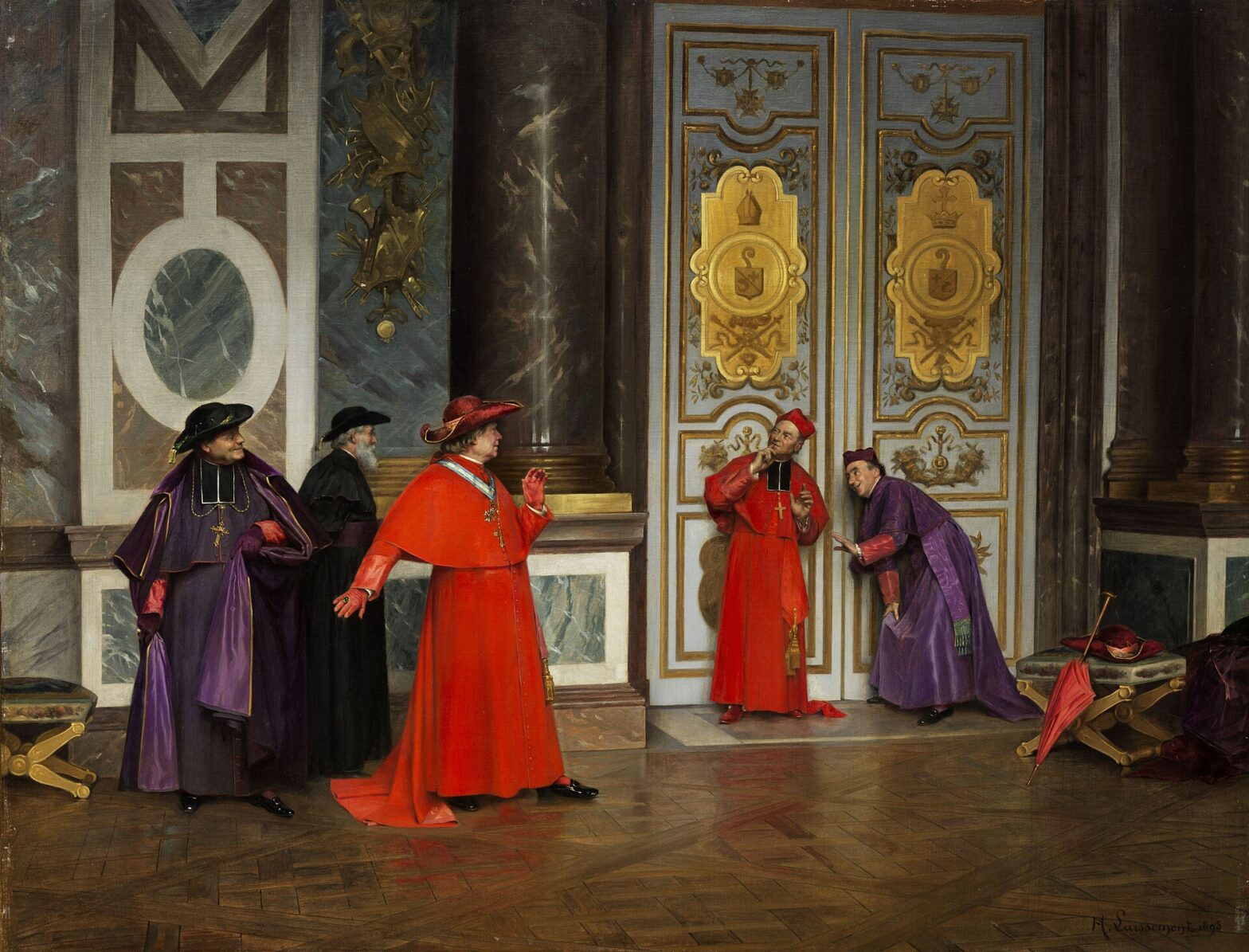Henri Adolphe Laissement Kardinäle im Vorzimmer (1895)